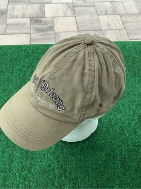 Classic Olive Baseball Cap with 'New Orleans' Embroidery